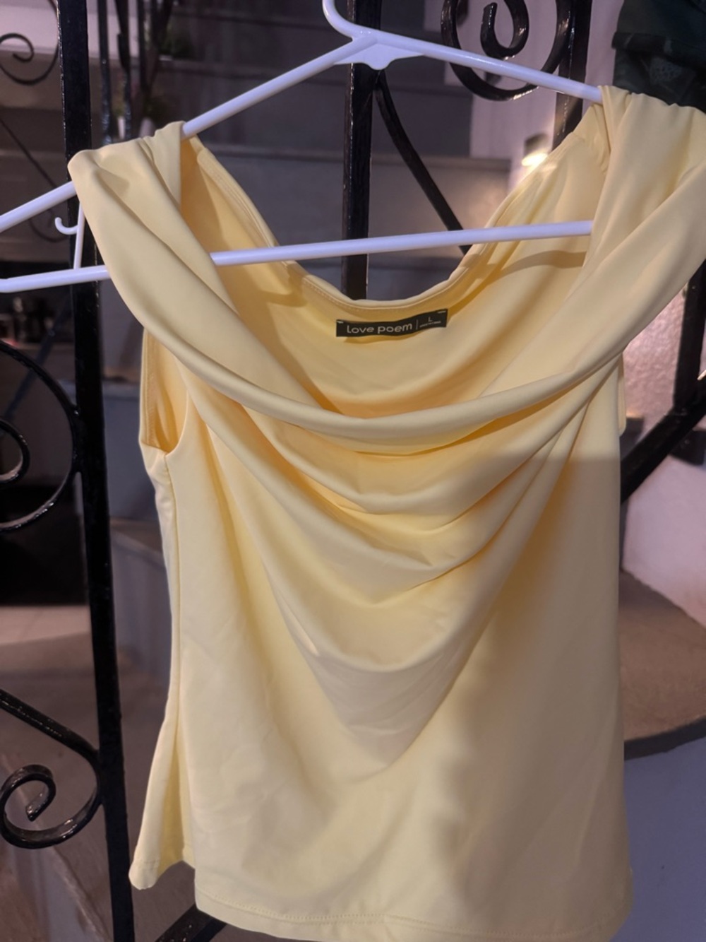 Love Poem One-Shoulder Draped Yellow Dress